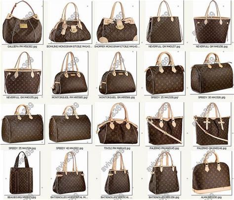 louis vuitton bag names|louis vuitton bag models.